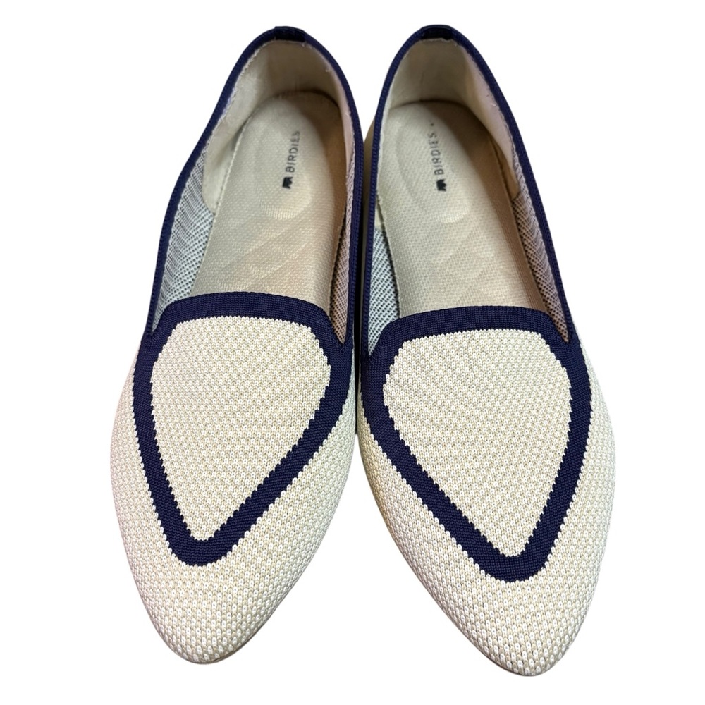 Birdies the Blackbird loafers navy and cream size 9.5